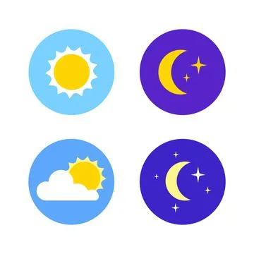 Slider Day Night Stock Illustration