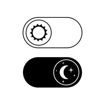 Slider Day Night Stock Illustration