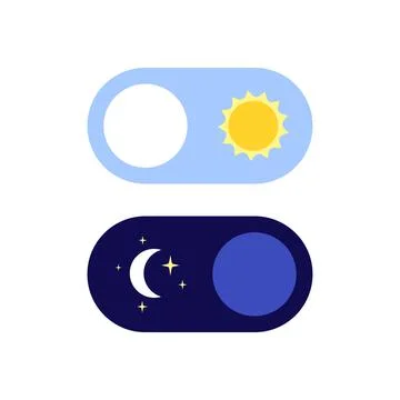Slider Day Night Stock Illustration