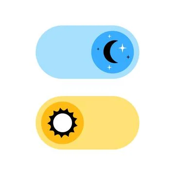 Slider Day Night Stock Illustration