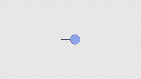 Slider handle movement flat UI overlay element animation Stock Footage 336186870