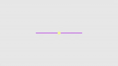 Slider line progress indicator with knob flat UI overlay element animation Stockbeeldmateriaal 336186817