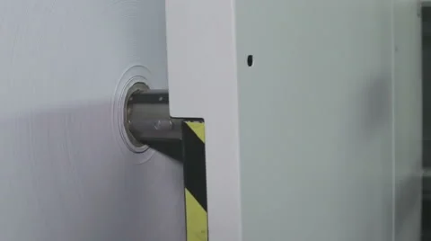 Slider Shot With Audio Of Paper Roll Rotate In Printer Video stock 63513109