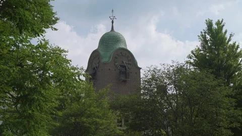 Slider shot of a clock tower. Stock-Footage 80326902