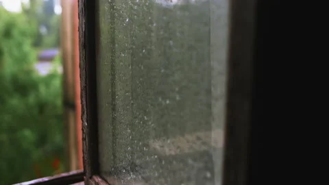 Slider shot of an old window 4K prores 422 Stock-Footage 154744569