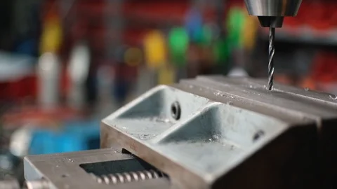 Slider shot of pillar drill Stock Footage 122160212