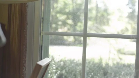 Slider Shot of Window Super Slow Mo  Vidéo 85066120