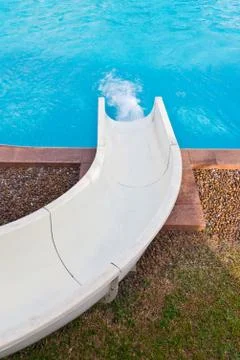Slider of swimming pool Stock Photos