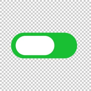 Slider switch icon isolated on transparent background. Vector. Stock Illustration