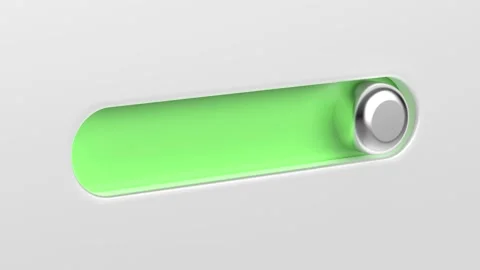 Slider toggle switch interface button Stock Footage 244698528