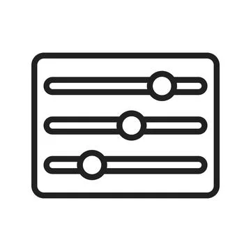 Slider Tool icon image. Stock Illustration