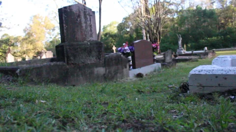 Slider View of grave:cemetery Stock Footage 35581321
