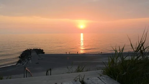 Slidershot at Sunset Stock-Footage 78563924