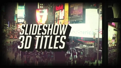 Slides 3D Titles Stock After Effects