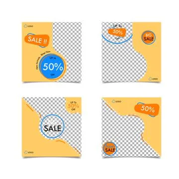 Slides abstract Unique Editable modern Social Media banner Template.Anyone ca Stock Illustration