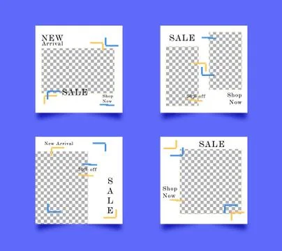 Slides abstract Unique Editable modern Social Media banner Template.Anyone ca Stock Illustration