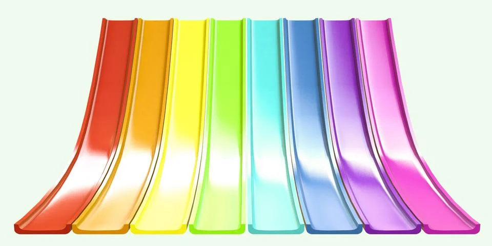 Slides isolated on whitebackground Stock Illustration