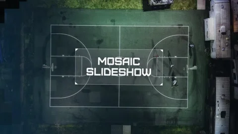 Slideshow - Digital Mosaic 스톡 After Effects