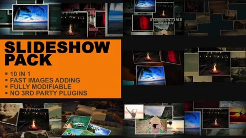 Slideshow Pack (10in1) Стоковые After Effects