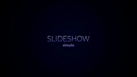 Slideshow. Simple. Stock After Effects