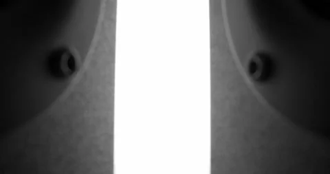 Sliding between two lying speakers with vibrating bass Stock-Footage 155860455