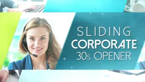 Sliding Corporate 30s Opener - After Effects Template 스톡 After Effects