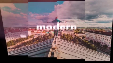 Sliding Cut Vertical&amp;Horizon Slideshow Stock After Effects