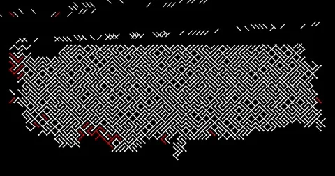 Sliding Diagonal Elements Assemble Turkey Map Shape Stock Footage 327402162