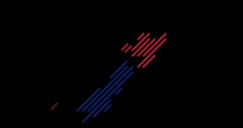 Sliding Diagonal Elements Create New Zealand Map Silhouette Stock Footage 327642442