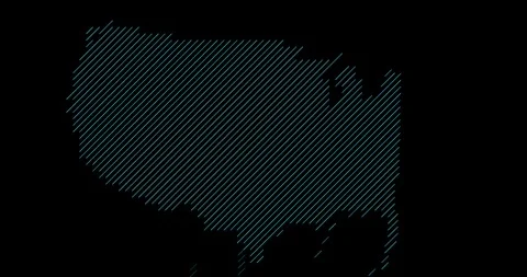 Sliding Diagonal Shapes Constructing United States Map Outline Stock Footage 328191989