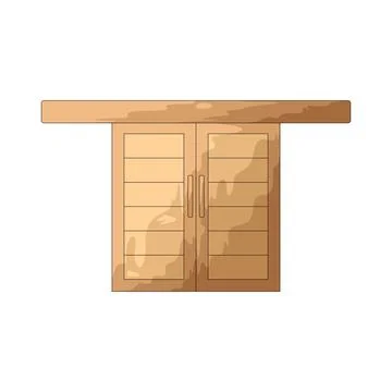 Sliding Door illustration Stock Illustration