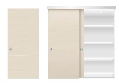 Sliding door wardrobe Stock Illustration