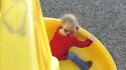 Sliding down Stockbeeldmateriaal 22605625