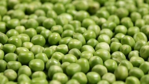 Sliding in front of shelled peas layer Video stock 78178366