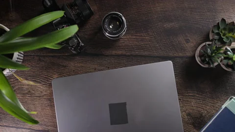 Sliding in laptop 스톡 동영상 217543506