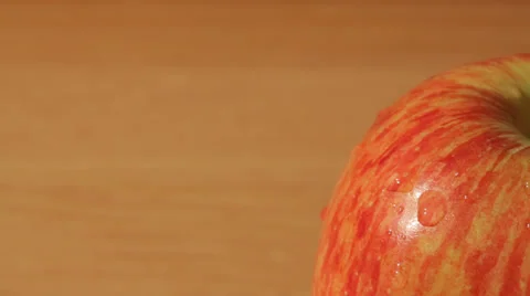 Sliding macro view of an apple Stock Footage 53285706