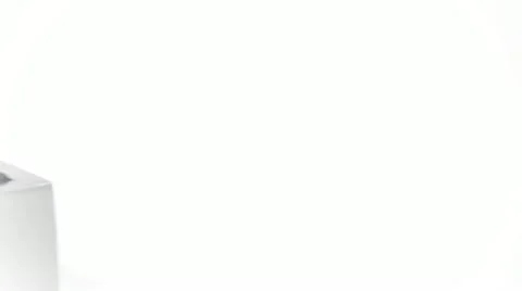 Sliding over a mini pool table on white background Stock Footage 12341874