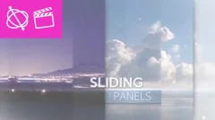 Sliding Panels - Apple Motion 5 and Final Cut Pro X Template Stock After Effects