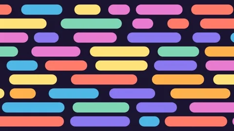 Sliding pills capsule pattern vibrant loop Stock Footage 347955844