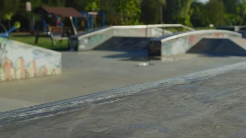 Sliding a ramp Stock Footage 100054199