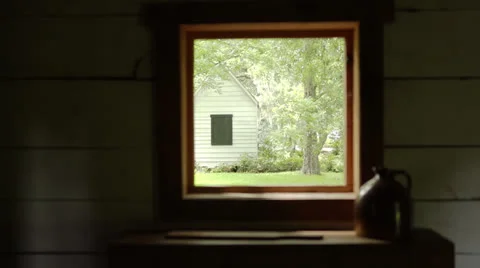 Sliding Shot Of House Through Window 動画素材 26841582