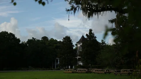Sliding Shot Of Large House Stock Footage 26833143