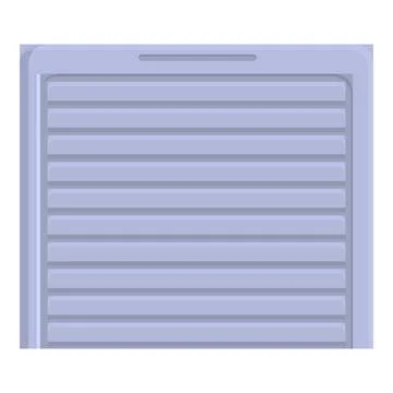 Sliding smart gate icon, cartoon and flat style Stock Illustration