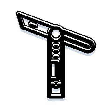 Sliding t bevel measuring tool icon isolated Stock Illustration