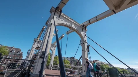 Sliding timelapse bride Amsterdam Stock Footage 70697772