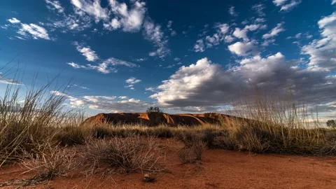 A sliding timelapse of Uluru close to sunset time. Stock Footage 130761205