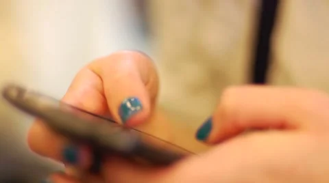 Sliding touch screen finger close-up Stock Footage 44725751