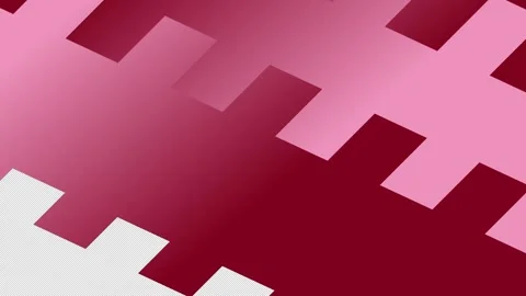 Sliding video openers flat motion shapes with red gradient. 4k and alpha png Stock Footage 266593586