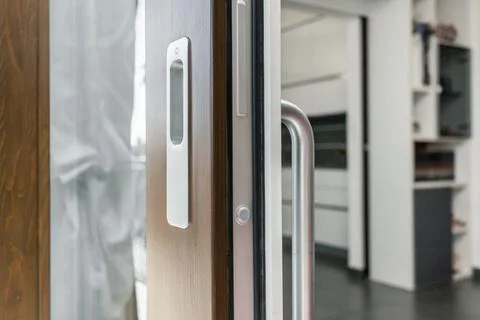 Sliding window door Stock Photos