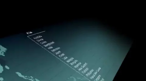 Sliding worldmap panel 스톡 After Effects